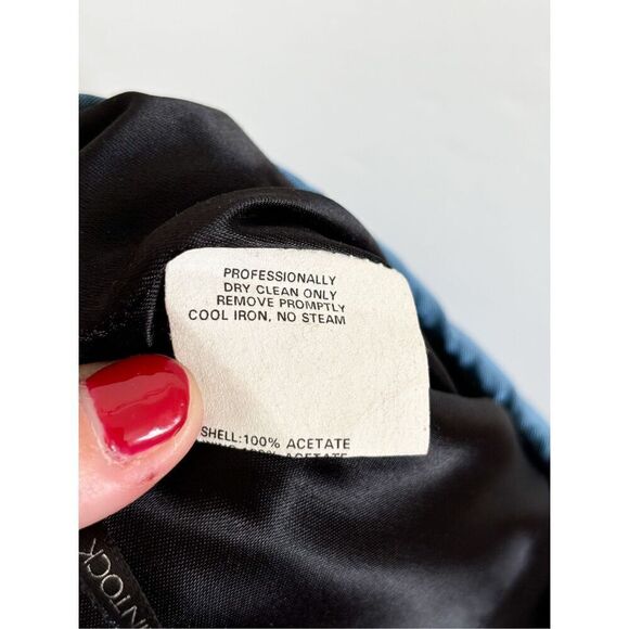 Jessica McClintock y2k 90s blue maxi skirt size 2 - Picture 11 of 13